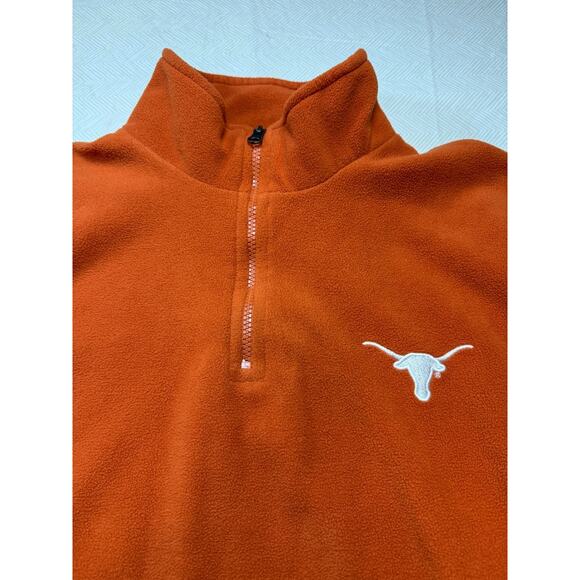 Texas Longhorns Red Oak Fleece Pullover 1/4 Zip Size L - Picture 2 of 9